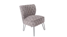 fauteuil crapaud gris beige