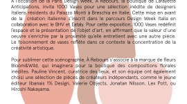Exposition 1000 Vases - Paris design week 2019
